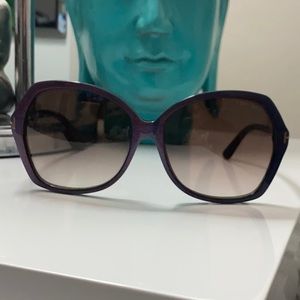 oversized tom ford sunglasses purple iridescent